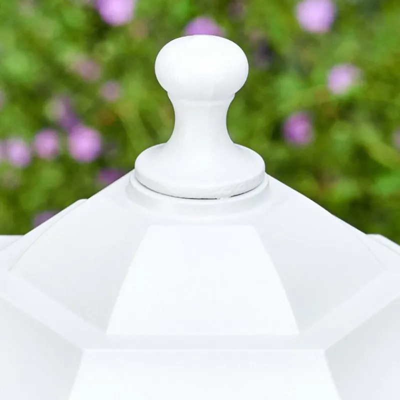 Luminaires Rustiques-hofstein Loria Eclairage de chemin Blanc, 1 lumière