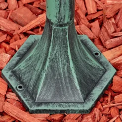 Luminaires Rustiques-hofstein Loria Eclairage de chemin Vert, Noir, 1 lumière