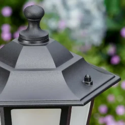 Luminaires Rustiques-hofstein Loria Eclairage de chemin Noir, 1 lumière