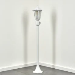 Luminaires Rustiques-hofstein Loria Luminaire extérieur, Eclairage de chemin Blanc, 1 lumière, Détecteur de mouvement