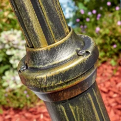 Lampes Dorées-hofstein Loria Luminaire extérieur, Réverbère, Eclairage de chemin Brun, Or, 2 lumières