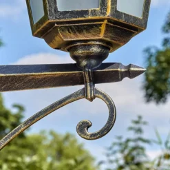 Lampes Dorées-hofstein Loria Luminaire extérieur, Réverbère, Eclairage de chemin Brun, Or, 2 lumières