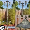 Lampes Dorées-hofstein Loria Luminaire extérieur, Réverbère, Eclairage de chemin Brun, Or, 3 lumières