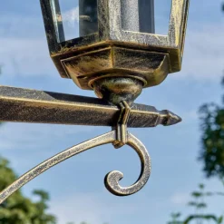 Lampes Dorées-hofstein Loria Luminaire extérieur, Réverbère, Eclairage de chemin Brun, Or, 3 lumières