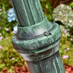 Lampes Vintages & Rétros-hofstein Loria Luminaire extérieur, Réverbère, Eclairage de chemin Vert, Noir, 2 lumières