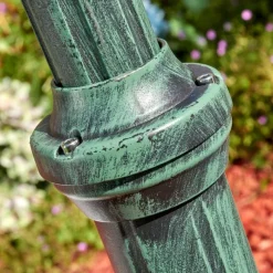 Lampes Vintages & Rétros-hofstein Loria Luminaire extérieur, Réverbère, Eclairage de chemin Vert, Noir, 3 lumières