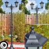 Lampes Vintages & Rétros-hofstein Loria Luminaire extérieur, Réverbère, Eclairage de chemin Noir, 2 lumières