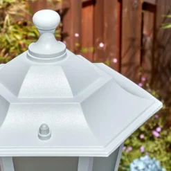 Luminaires Rustiques-hofstein Loria Luminaire extérieur, Réverbère, Eclairage de chemin Blanc, 2 lumières