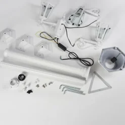 Luminaires Rustiques-hofstein Loria Luminaire extérieur, Réverbère, Eclairage de chemin Blanc, 3 lumières