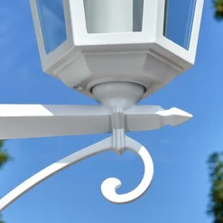 Luminaires Rustiques-hofstein Loria Luminaire extérieur, Réverbère, Eclairage de chemin Blanc, 3 lumières