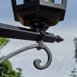 Luminaires Rustiques-hofstein Loria Luminaire extérieur, Réverbère, Eclairage de chemin Noir, 3 lumières