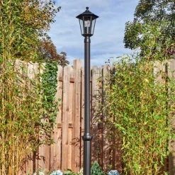 Luminaires Rustiques-hofstein Loria Réverbère, Eclairage de chemin Noir, 1 lumière