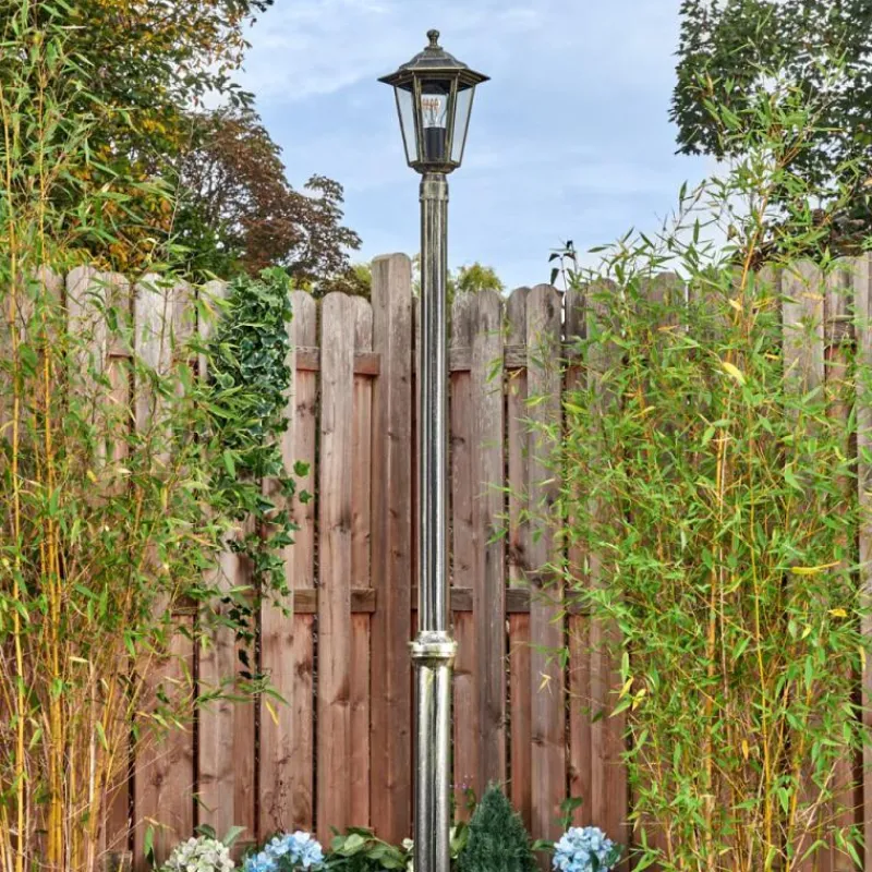 Luminaires Rustiques-hofstein Loria Réverbère, Eclairage de chemin Brun, Or, 1 lumière