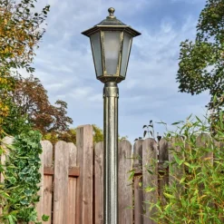 Luminaires Rustiques-hofstein Loria Réverbère, Eclairage de chemin Brun, Or, 1 lumière