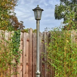 Luminaires Rustiques-hofstein Loria Réverbère, Eclairage de chemin Brun, Or, 1 lumière