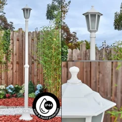 Luminaires Rustiques-hofstein Loria Réverbère, Eclairage de chemin Blanc, 1 lumière