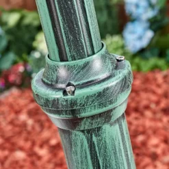 Luminaires Rustiques-hofstein Loria Réverbère, Eclairage de chemin Vert, Noir, 1 lumière