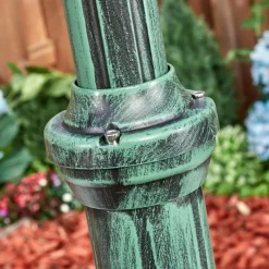 Luminaires Rustiques-hofstein Loria Réverbère, Eclairage de chemin Vert, Noir, 1 lumière