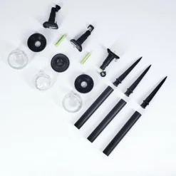 hofstein Lot de 3 lampes solaires Colognole LED Noir, 1 lumière