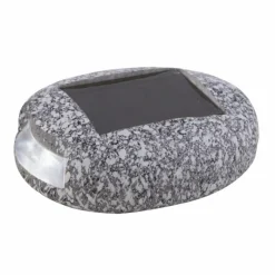 Luminaires Rustiques-Luminaires Globo Lighting Lot de 3 lampes solaires Globo LED Gris, 1 lumière