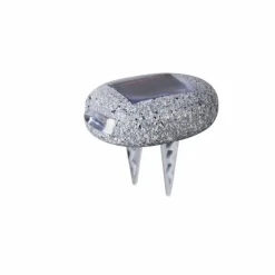 Luminaires Rustiques-Luminaires Globo Lighting Lot de 3 lampes solaires Globo LED Gris, 1 lumière