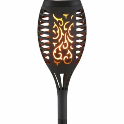 Luminaires Rustiques-Luminaires Globo Lighting Lot de 3 lampes solaires Globo SOKARO LED Noir, 12 lumières