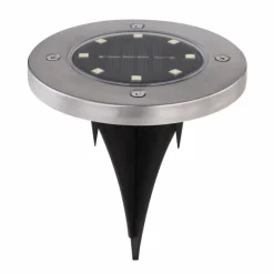 Luminaires Globo Lighting Lot de 4 lampes solaires Globo LED Acier inoxydable, 8 lumières