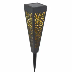 Luminaires Rustiques-Luminaires Globo Lighting Lot de 3 lampes solaires Globo SOLAR LED Noir, 1 lumière