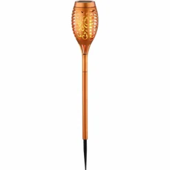 Luminaires Rustiques-Luminaires Globo Lighting Lot de 3 lampes solaires Globo LED Cuivre, 12 lumières