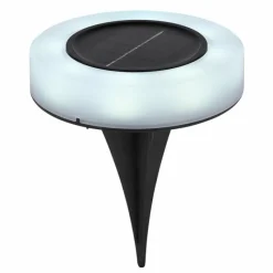 Luminaires Rustiques-Luminaires Globo Lighting Lot de 2 lampes solaires Globo LED Noir, 8 lumières