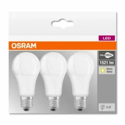 Luminaires Osram Lot de 3 Osram LED E27 13 Watt 2700 Kelvin 1521 Lumen