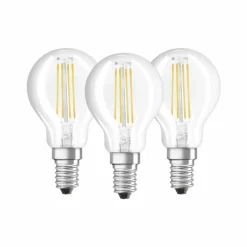 Luminaires Osram Lot de 3 Osram LED E14 4 Watt 4000 Kelvin 470 Lumen