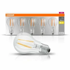 Luminaires Osram Lot de 5 Osram LED E27 7 Watt 2700 Kelvin 806 Lumen