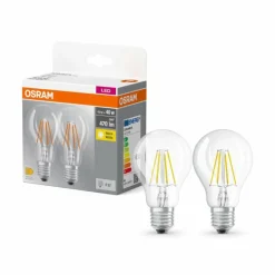 Luminaires Osram Lot de 2 Osram LED E27 4 Watt 2700 Kelvin 470 Lumen