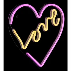 Luminaires Globo Lighting Luminaire déco Globo LOVE LED Transparent, 1 lumière* Éclairage Led