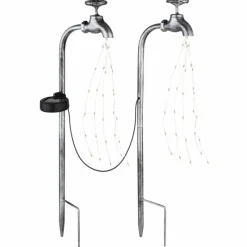 Luminaires Globo Lighting Luminaire déco Globo SOLAR LED Noir, Argenté, 60 lumières