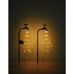 Luminaires Globo Lighting Luminaire déco Globo SOLAR LED Noir, Argenté, 60 lumières