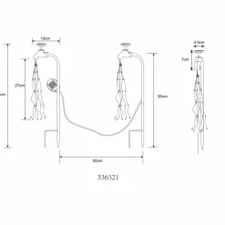 Luminaires Globo Lighting Luminaire déco Globo SOLAR LED Noir, Argenté, 60 lumières