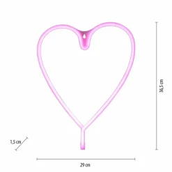 Luminaires Leuchten Direkt Luminaire déco Leuchten-Direkt NEON-HERZ LED Multicolore, 1 lumière* Éclairage Led