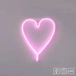 Luminaires Leuchten Direkt Luminaire déco Leuchten-Direkt NEON-HERZ LED Multicolore, 1 lumière* Éclairage Led