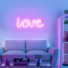 Luminaires Leuchten Direkt Luminaire déco Leuchten-Direkt NEON-LOVE LED Rose, 1 lumière* Éclairage Led