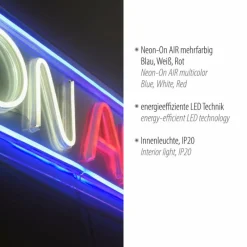 Luminaires Leuchten Direkt Luminaire déco Leuchten-Direkt NEON-ON AIR LED Multicolore, 1 lumière* Éclairage Led