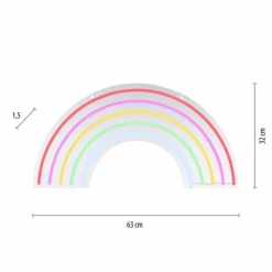 Luminaires Leuchten Direkt Luminaire déco Leuchten-Direkt NEON-RAINBOW LED Multicolore, 1 lumière* Éclairage Led