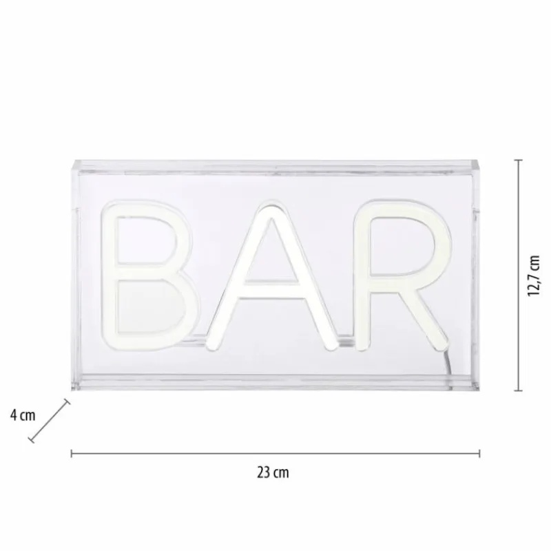 Luminaires Leuchten Direkt Luminaire déco Leuchten-Direkt NEON-BAR LED Transparent, 1 lumière* Éclairage Led
