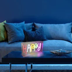 Luminaires Leuchten Direkt Luminaire déco Leuchten-Direkt NEON-HAPPY LED Transparent, 1 lumière* Éclairage Led