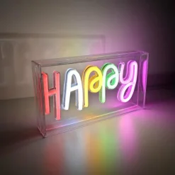 Luminaires Leuchten Direkt Luminaire déco Leuchten-Direkt NEON-HAPPY LED Transparent, 1 lumière* Éclairage Led