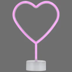 Luminaires Leuchten Direkt Luminaire déco Leuchten-Direkt NEON-HERZ LED Rose, 1 lumière* Éclairage Led