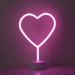 Luminaires Leuchten Direkt Luminaire déco Leuchten-Direkt NEON-HERZ LED Rose, 1 lumière* Éclairage Led