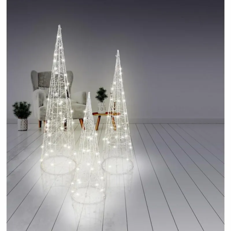 Luminaires Globo Lighting Luminaire déco set x 3 Globo KEGEL LED Argenté, 1 lumière* Éclairage Led