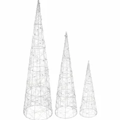 Luminaires Globo Lighting Luminaire déco set x 3 Globo KEGEL LED Argenté, 1 lumière* Éclairage Led